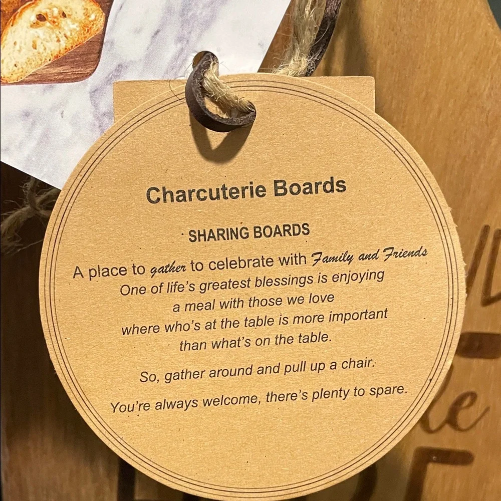Wooden Cutting Board with Engraved Text